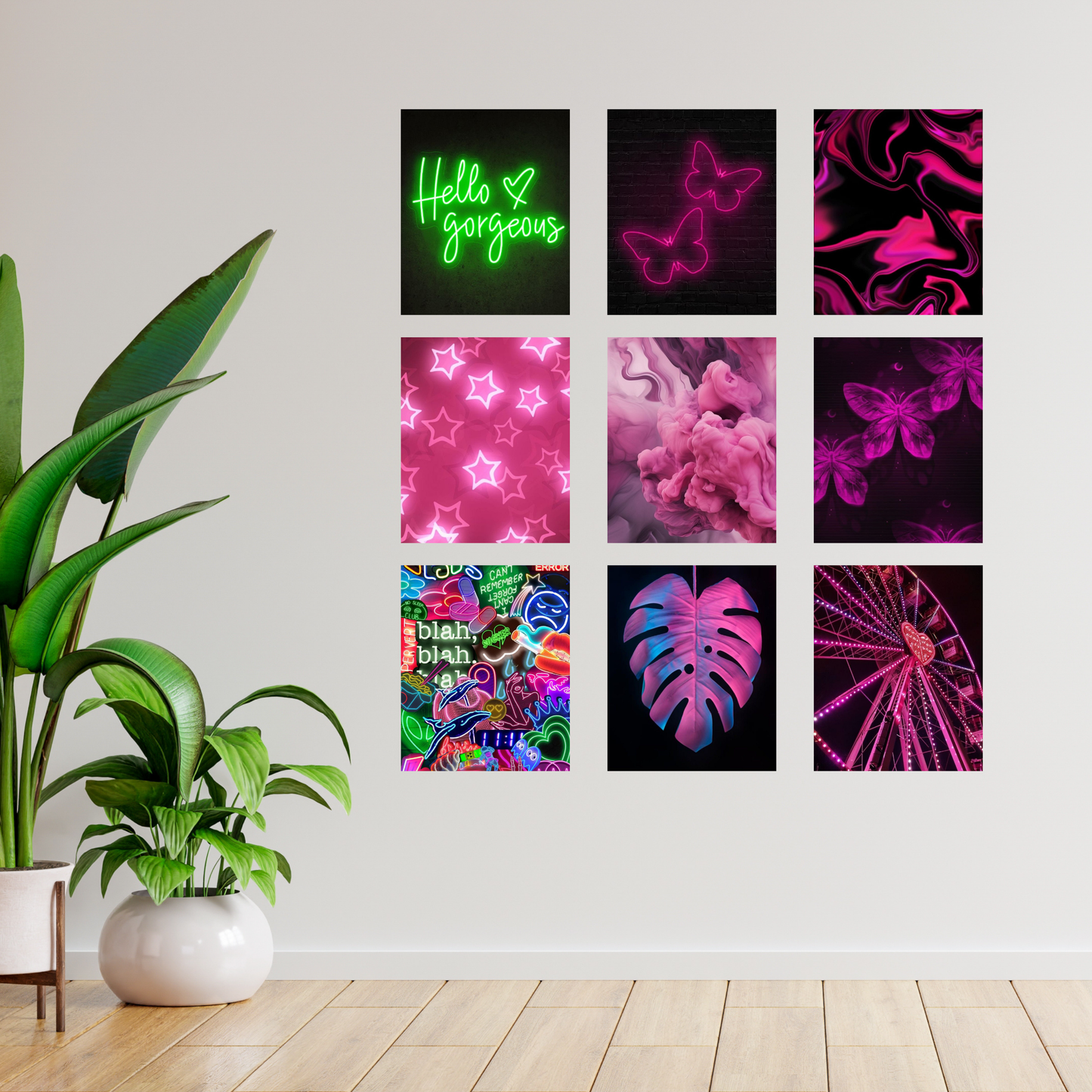 Glow Getter- Wall Collage Ingrained Prints