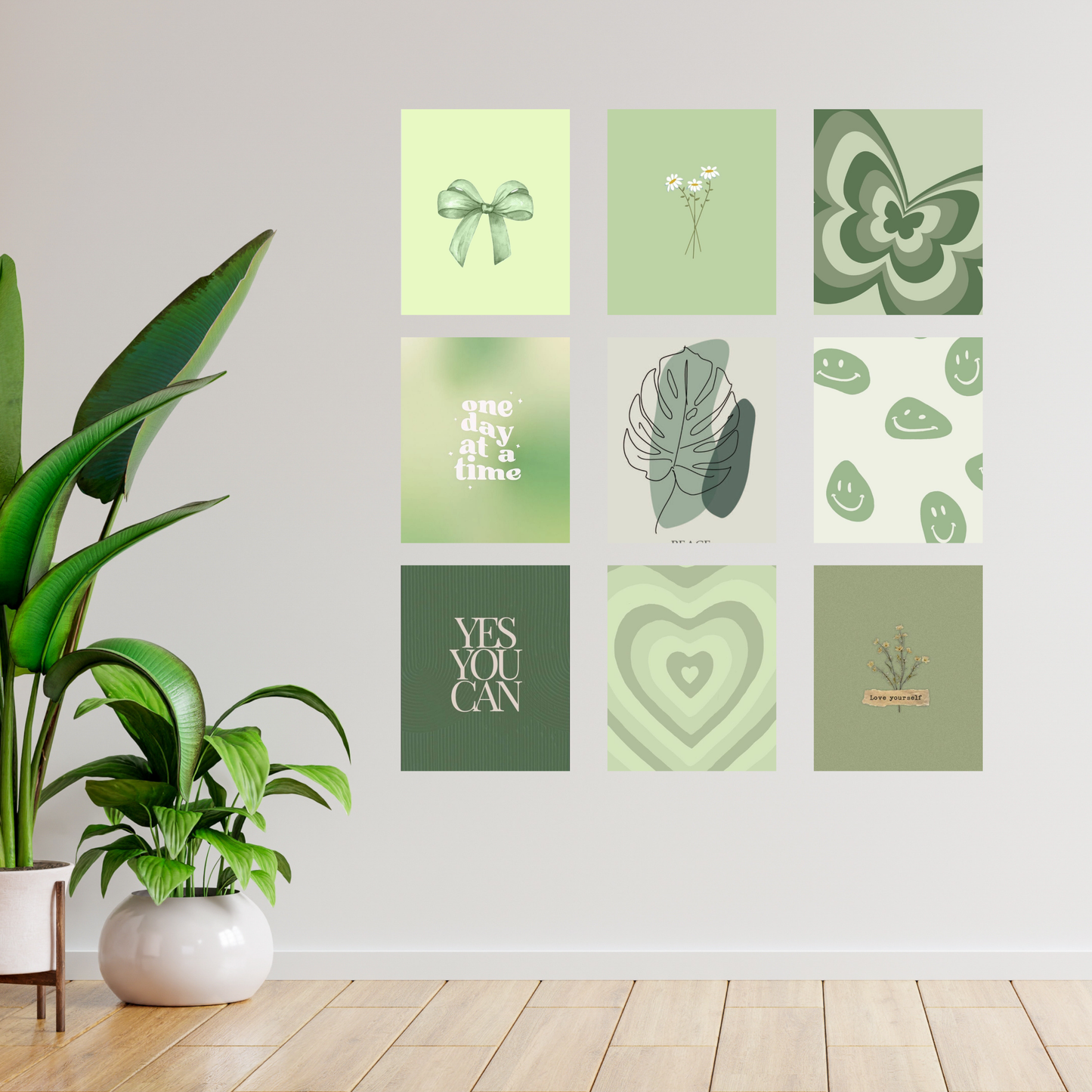 Evergreen Essence- Wall Collage Ingrained Prints