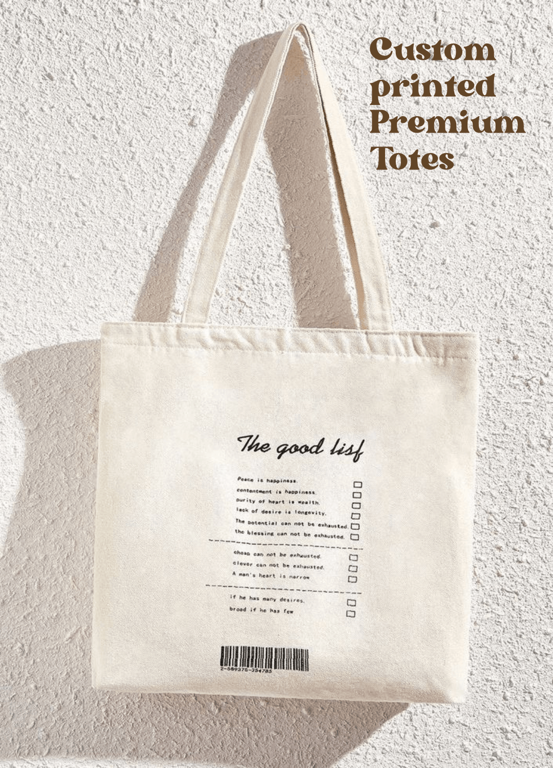 Premium Printed Tote Bags Ingrained Prints