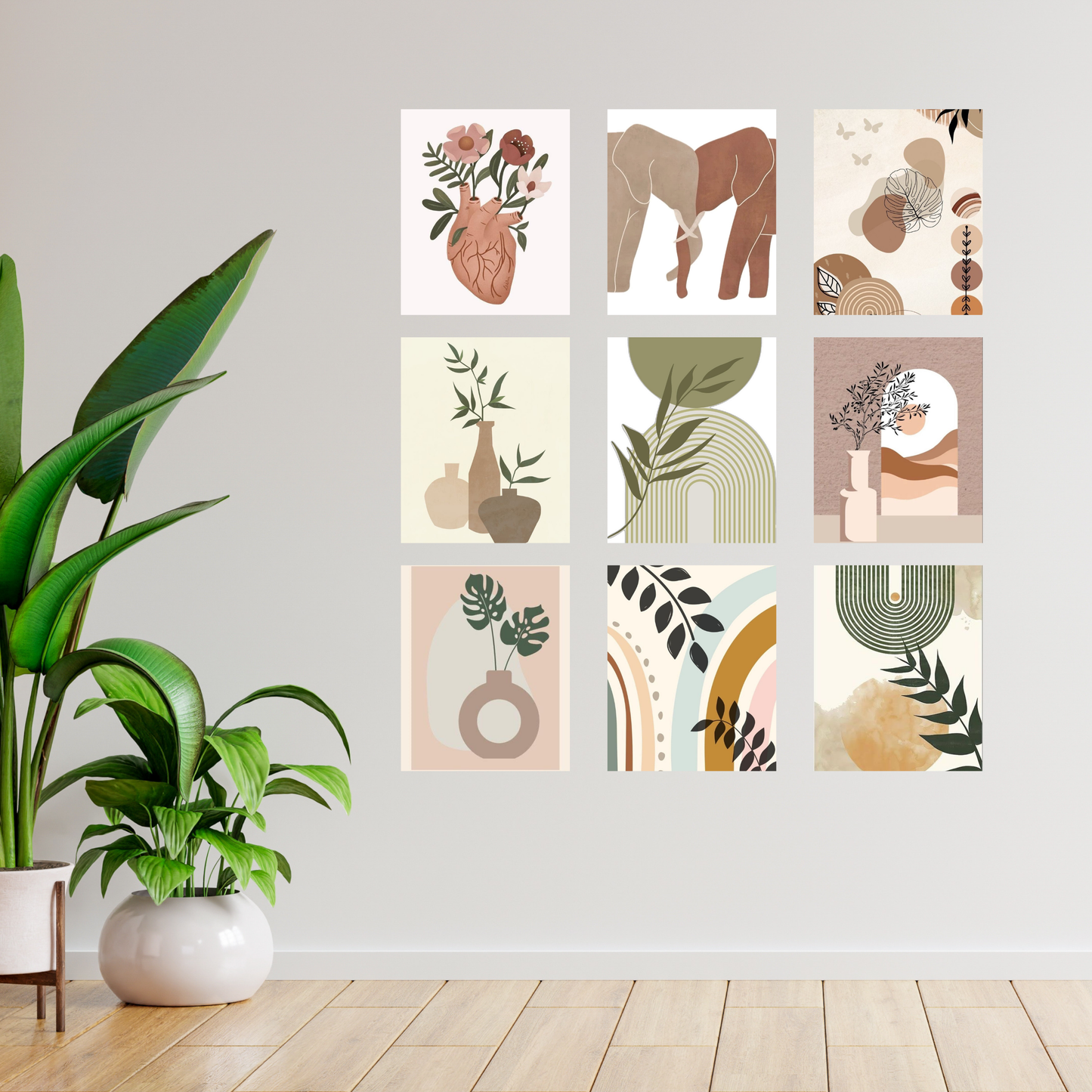 Earth Essence- Wall Collage Ingrained Prints