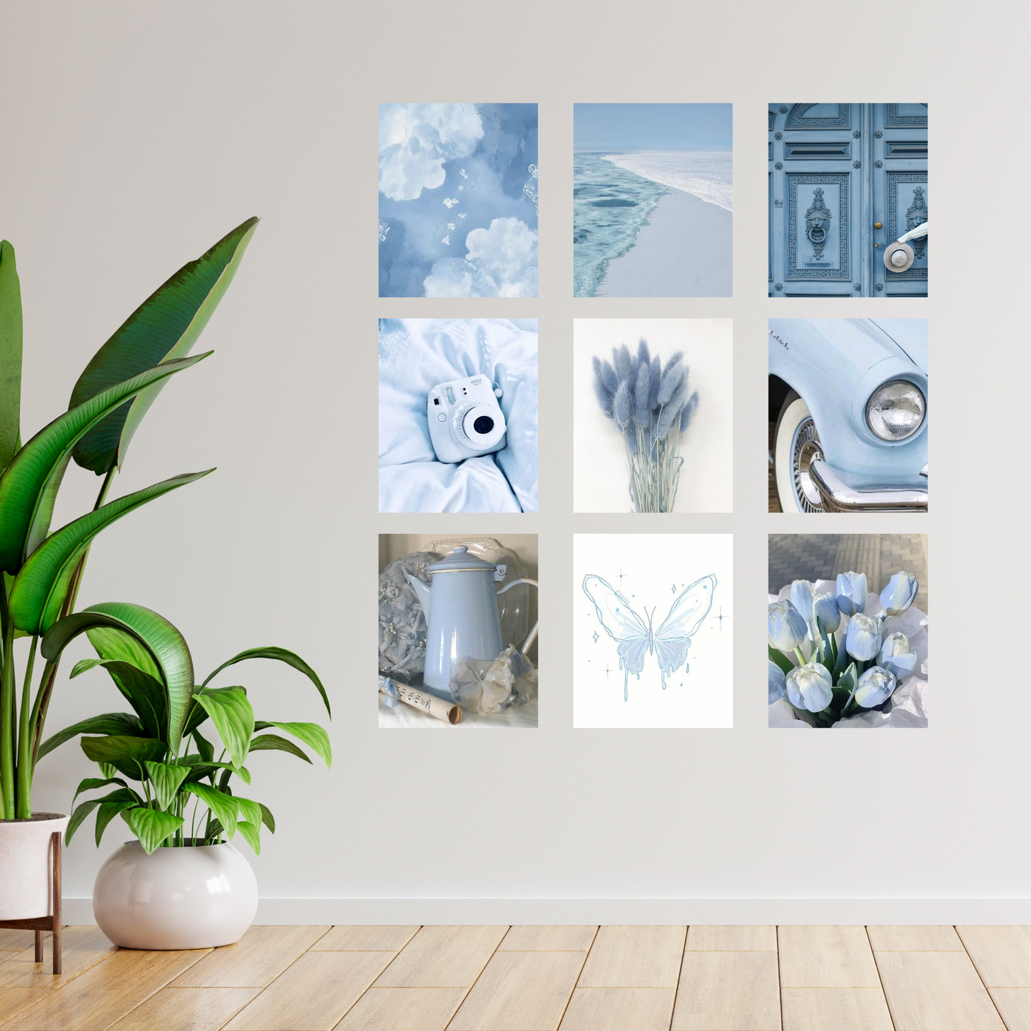Blue Moon-Wall Collage Ingrained Prints