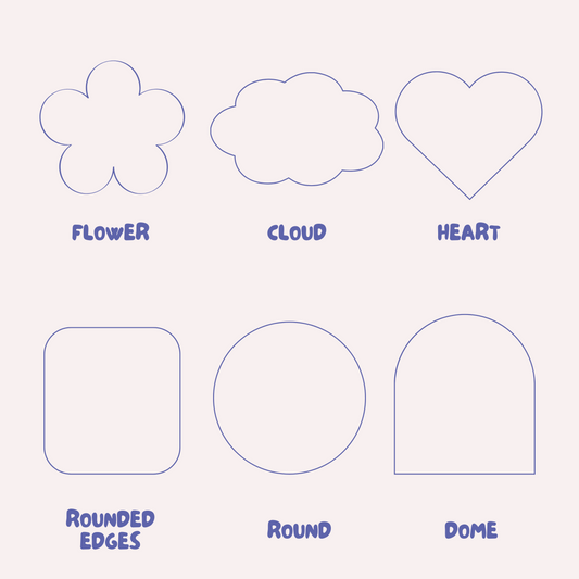 Custom Shape Cut Cards