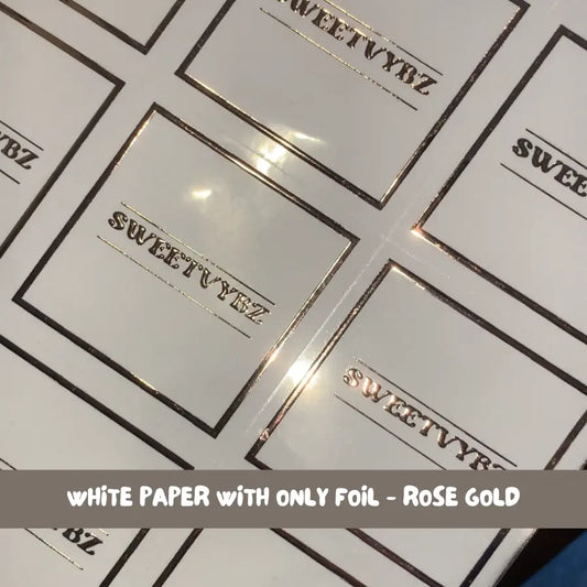 Foiled Stickers Sheets Ingrained Prints