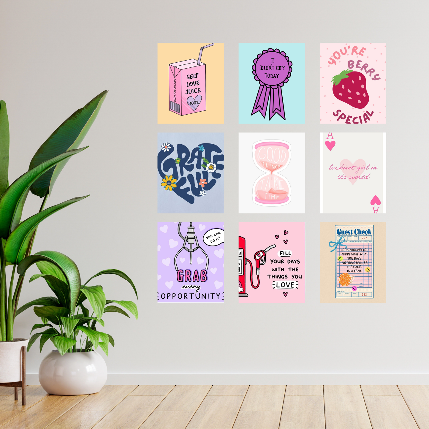 Fill Your Days-Wall Collage Ingrained Prints
