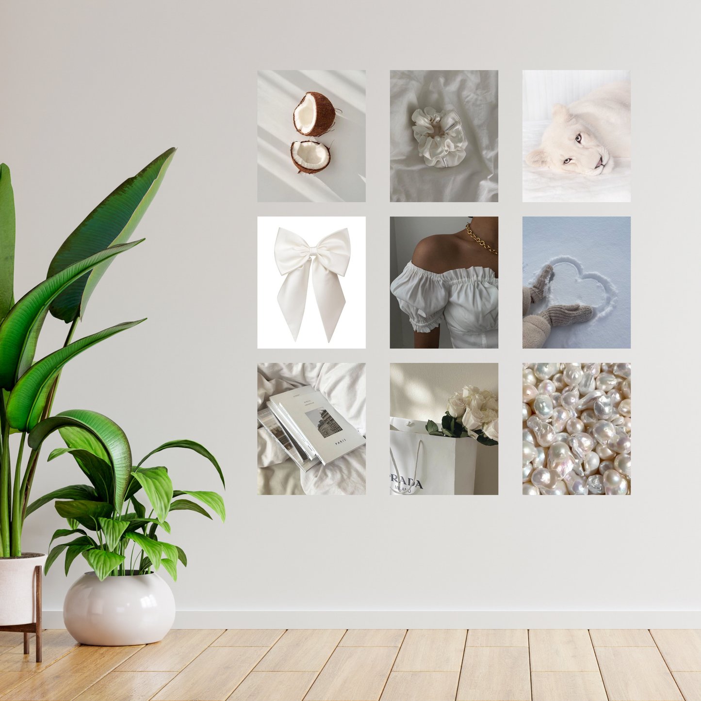 Ivory Dreams-Wall Collage Ingrained Prints