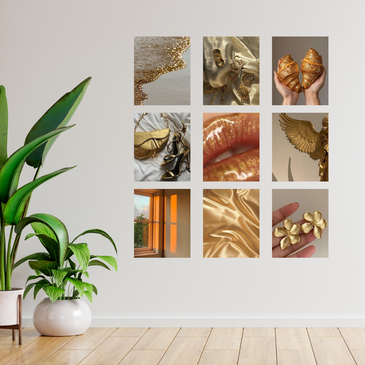 Gold Luxe-Wall Collage Ingrained Prints