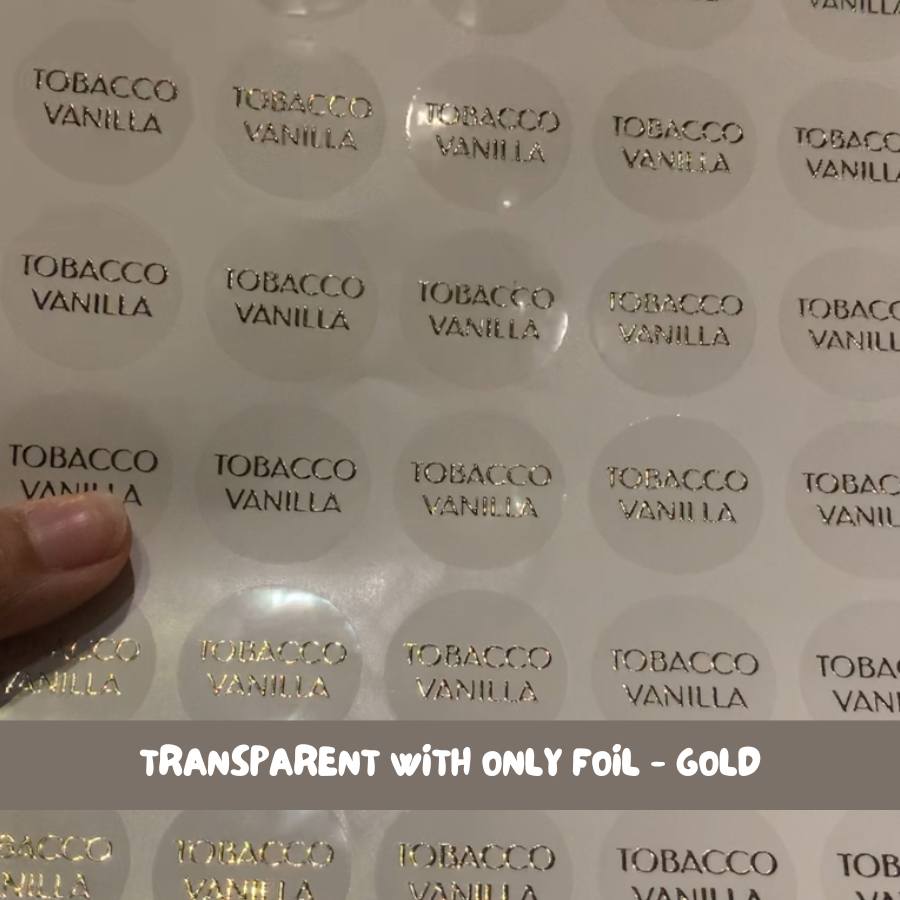 Foiled Stickers Sheets