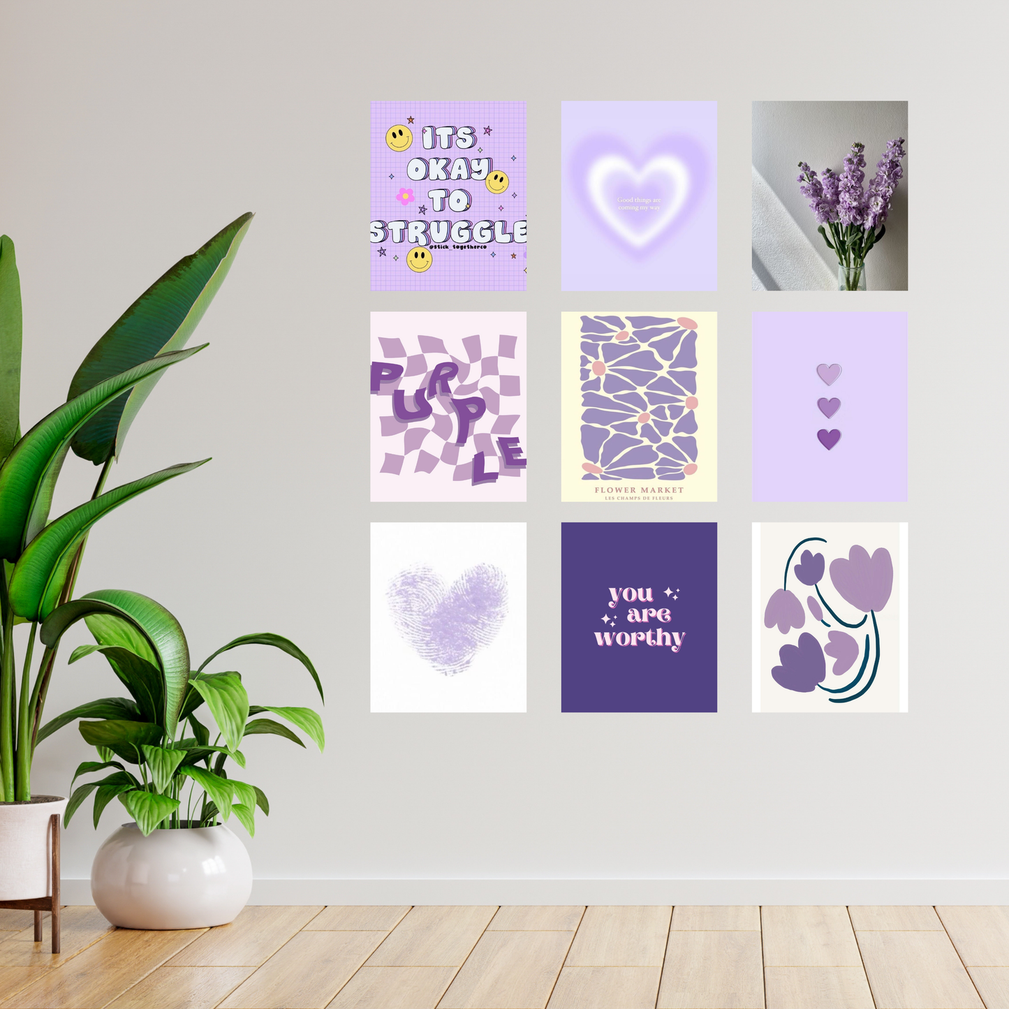 Lavender Soul- Wall Collage Ingrained Prints