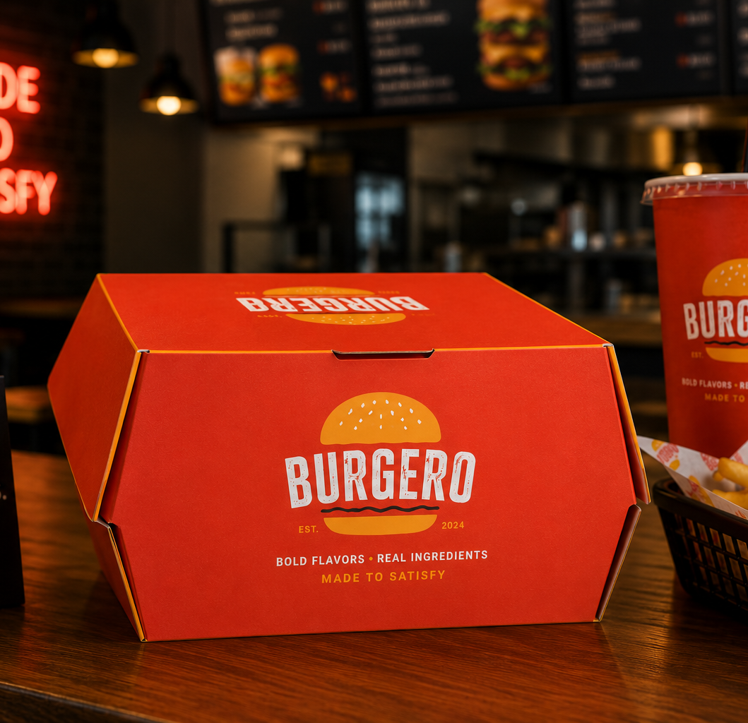 Custom Printed Burger Box