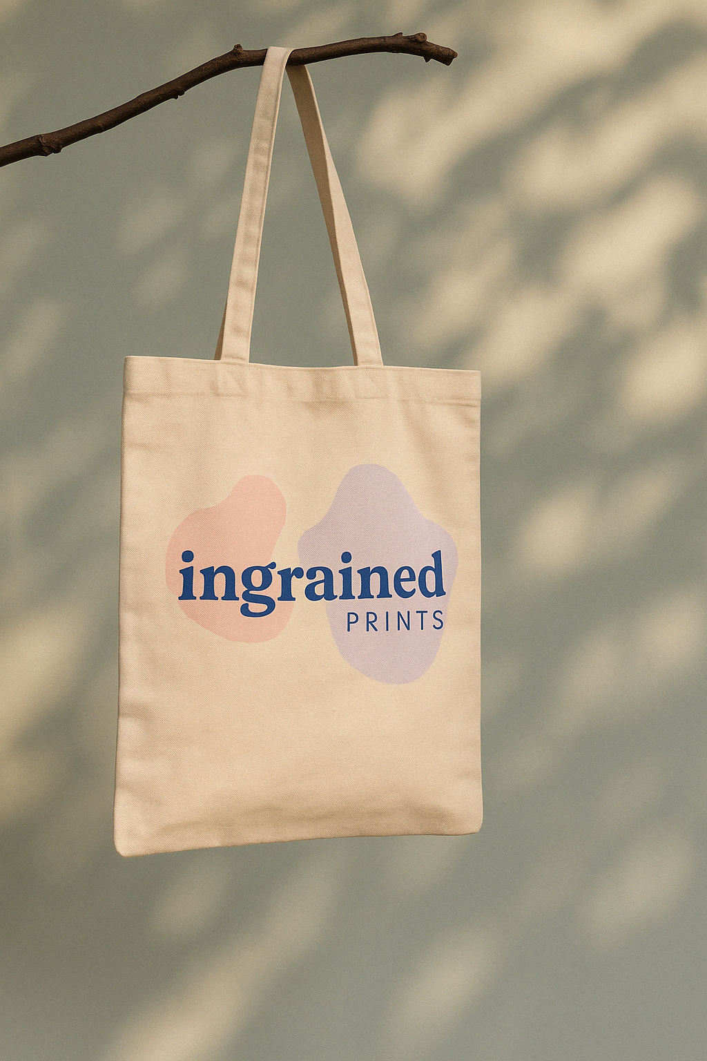 Cotton Tote Bags - Custom Multicolour Print Ingrained Prints