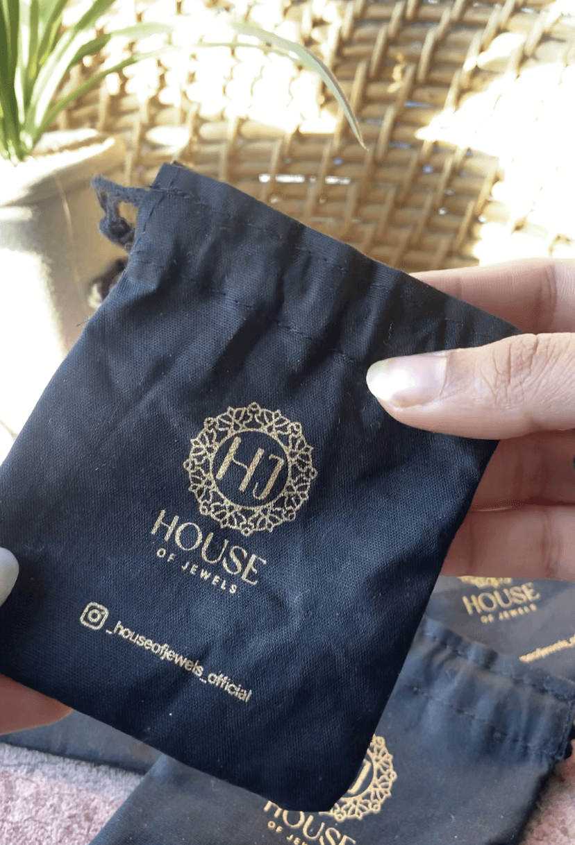 Printed Black Drawstring Bags - Ingrained Prints