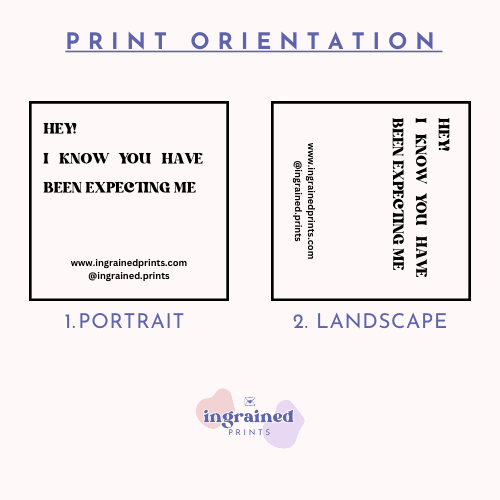 Printed Black Drawstring Bags - Ingrained Prints