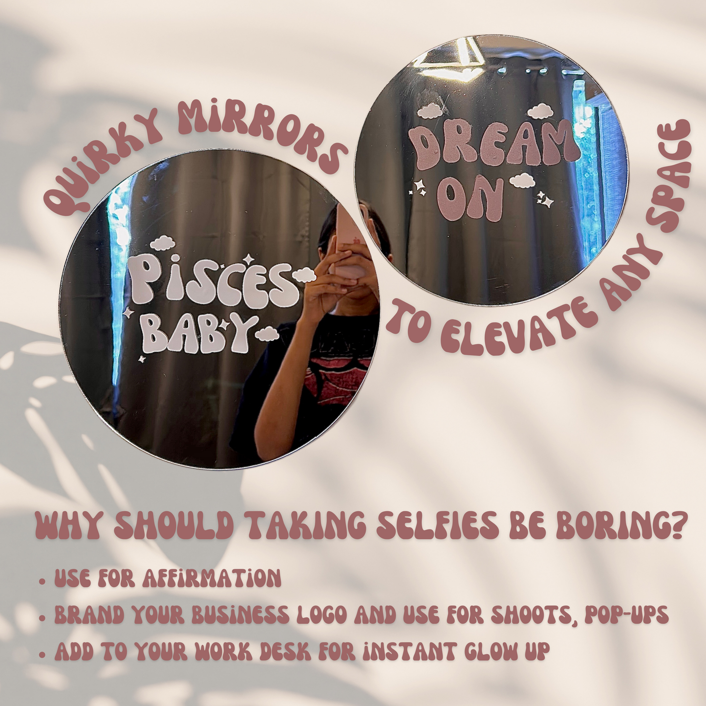 Dream On Mirror Ingrained Prints