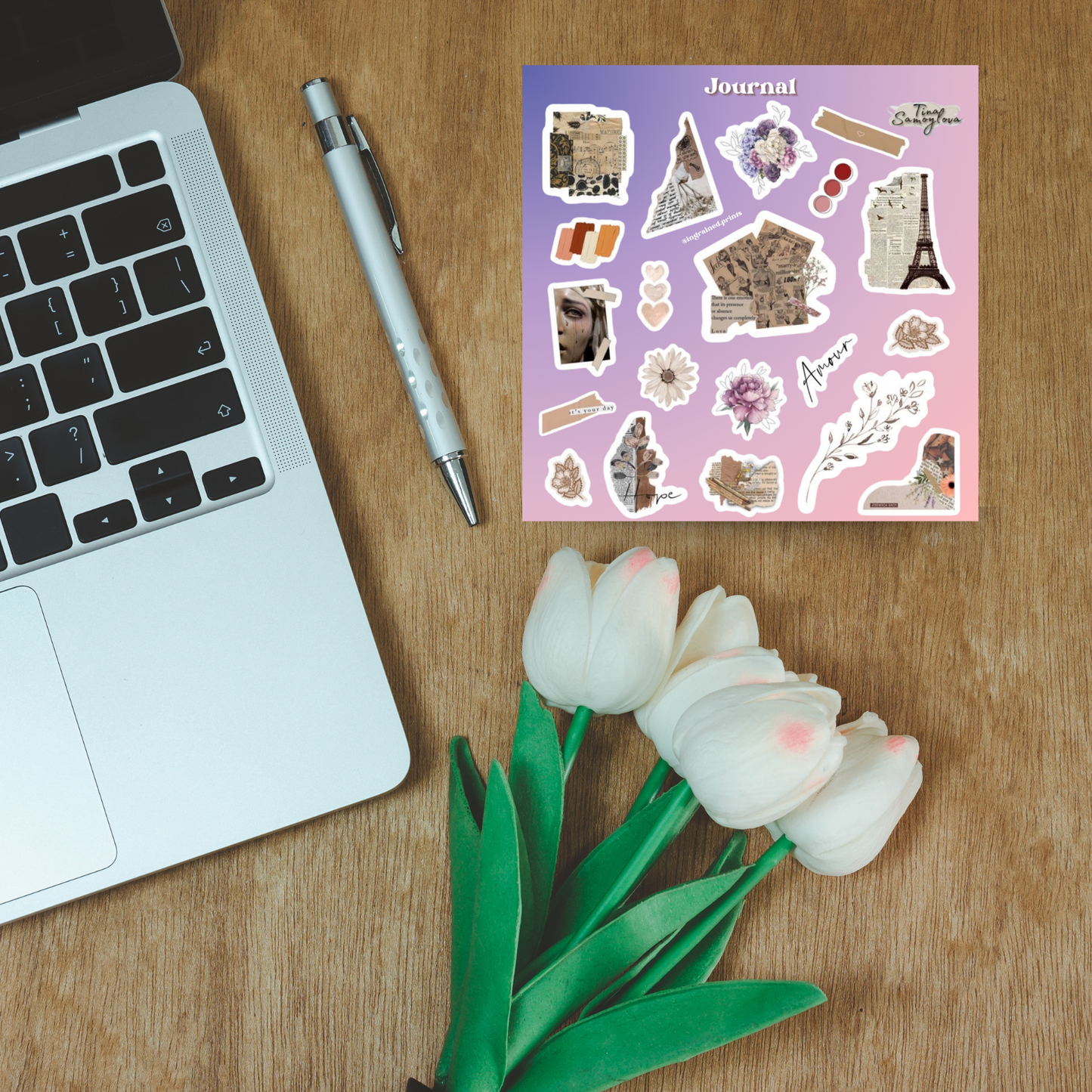 Journal Sticker Sheet Ingrained Prints