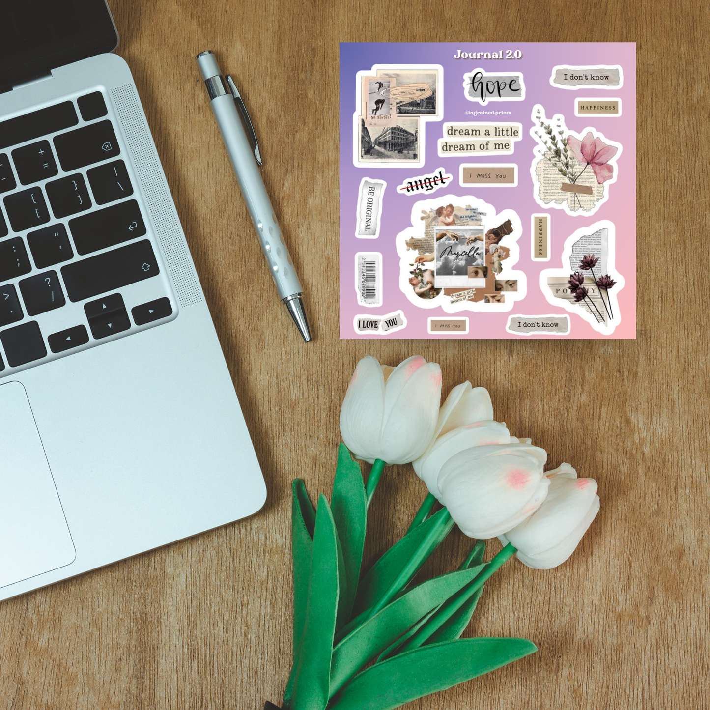 Journal 2.0 Sticker Sheet Ingrained Prints
