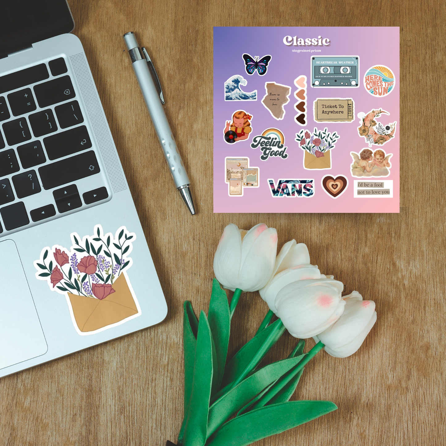 Classic Sticker Sheet Ingrained Prints