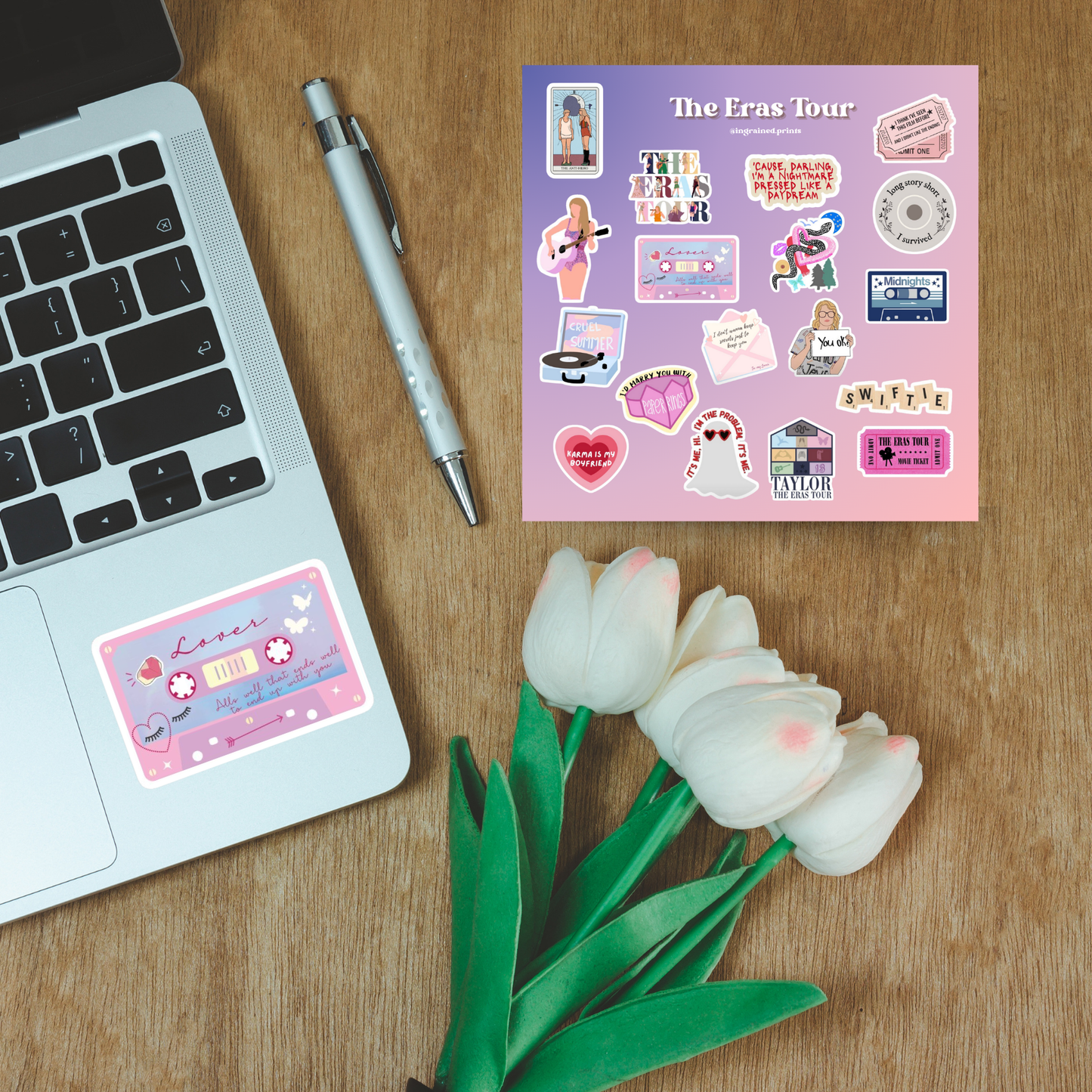 The Era's Tour Sticker Sheet Ingrained Prints
