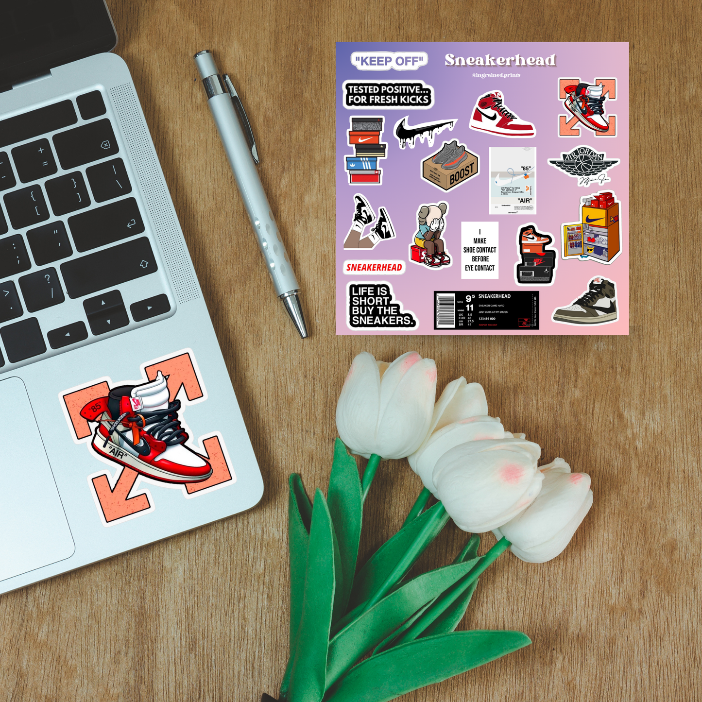 Sneakerhead Sticker Sheet Ingrained Prints