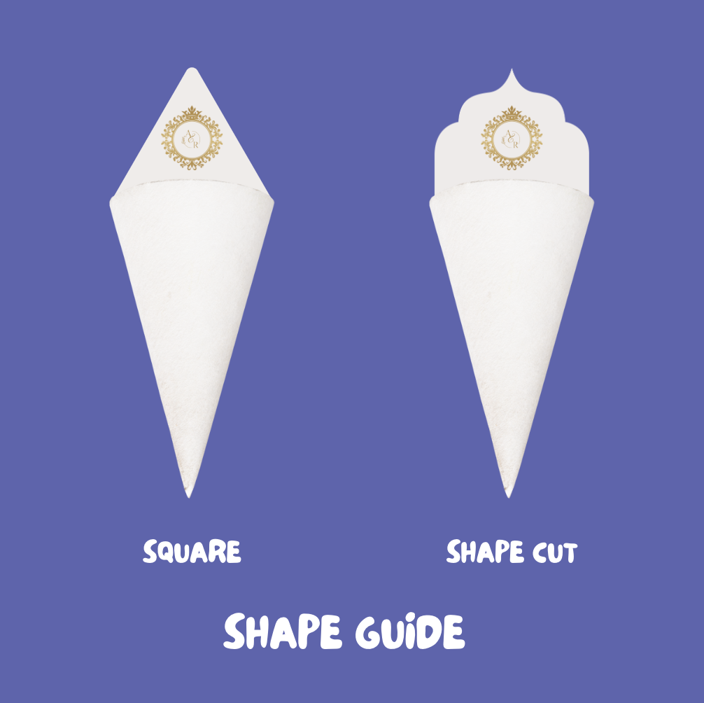 Wedding Petal Cones Ingrained Prints