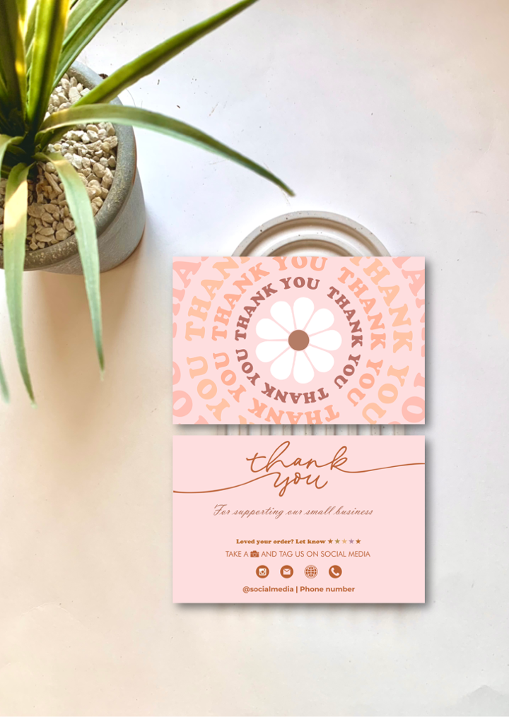 Thankyou Card Design #30 Ingrained Prints
