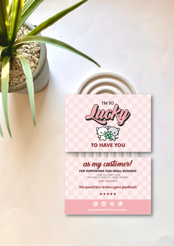 Thankyou Card Design #32 Ingrained Prints