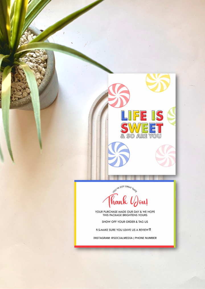 Thankyou Card Design #36 Ingrained Prints