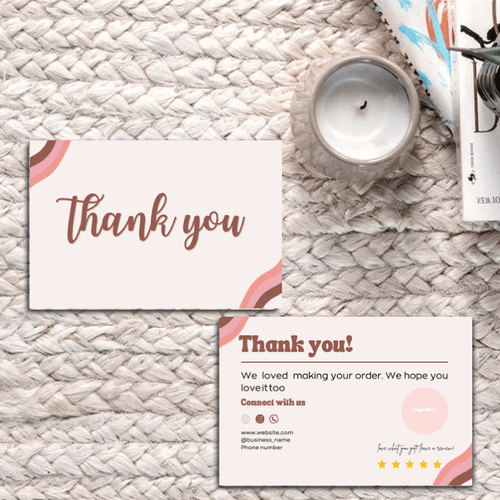 Thankyou Card Design #15 - Ingrained Prints