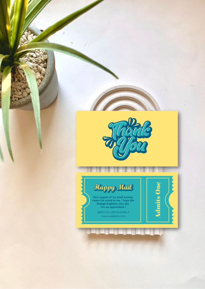Thankyou Card Design #38 Ingrained Prints