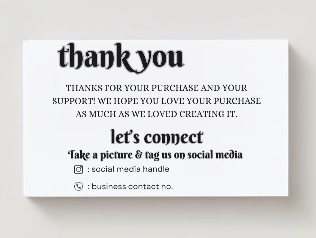 Thankyou Card Design #20