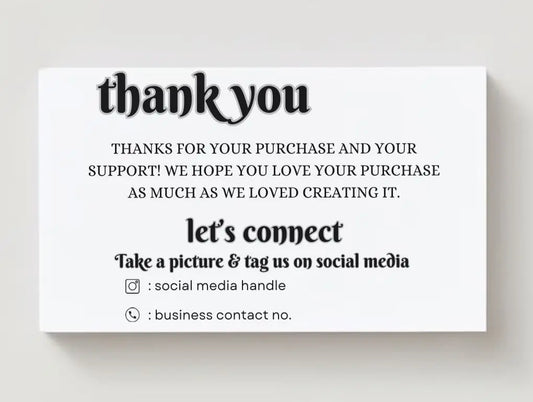 Thankyou Card Design #20 Ingrained Prints