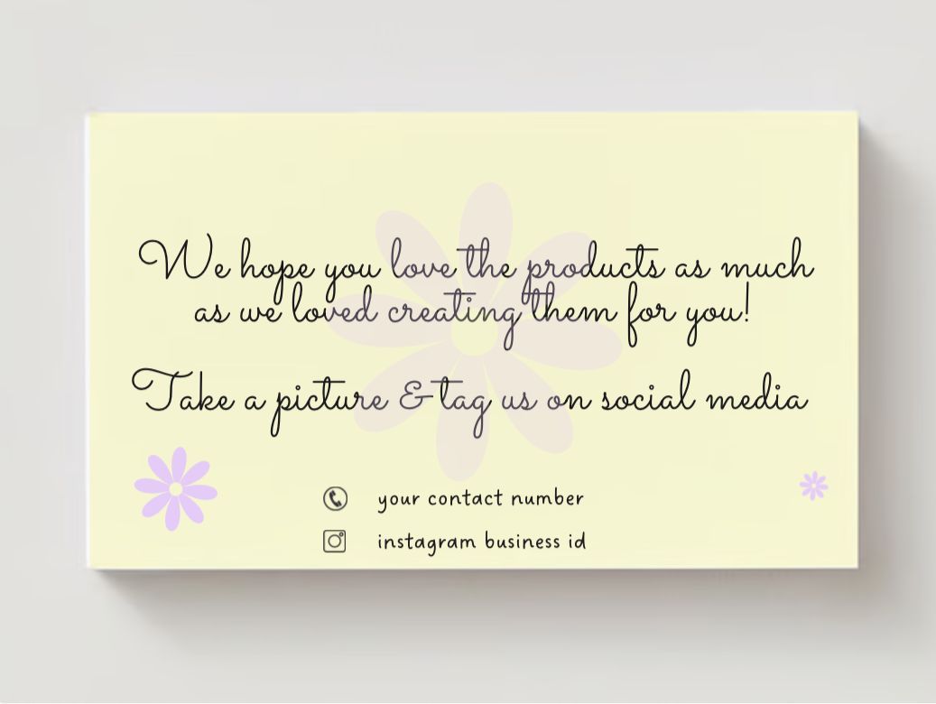 Thankyou Card Design #25 Ingrained Prints