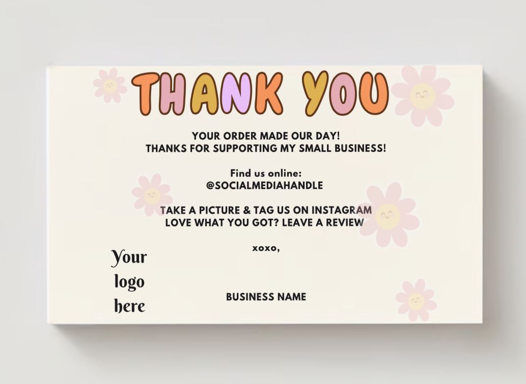 Thankyou Card Design #26