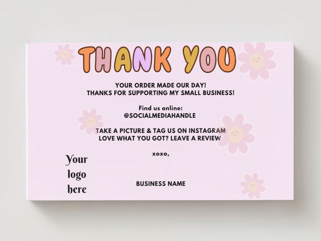 Thankyou Card Design #26