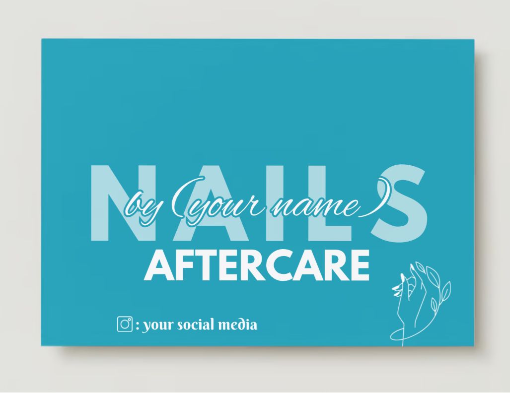 Nails Care Card Design #4