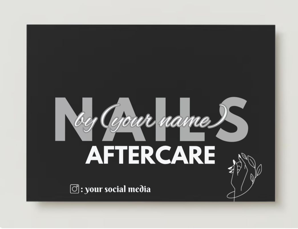 Nails Care Card Design #4