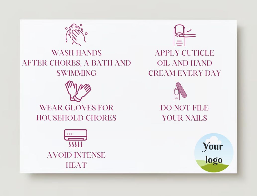 Nails Care Card Design #4