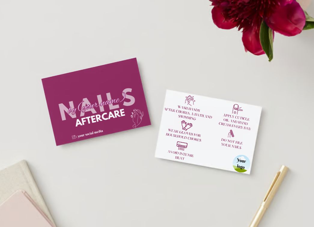 Nails Care Card Design #4