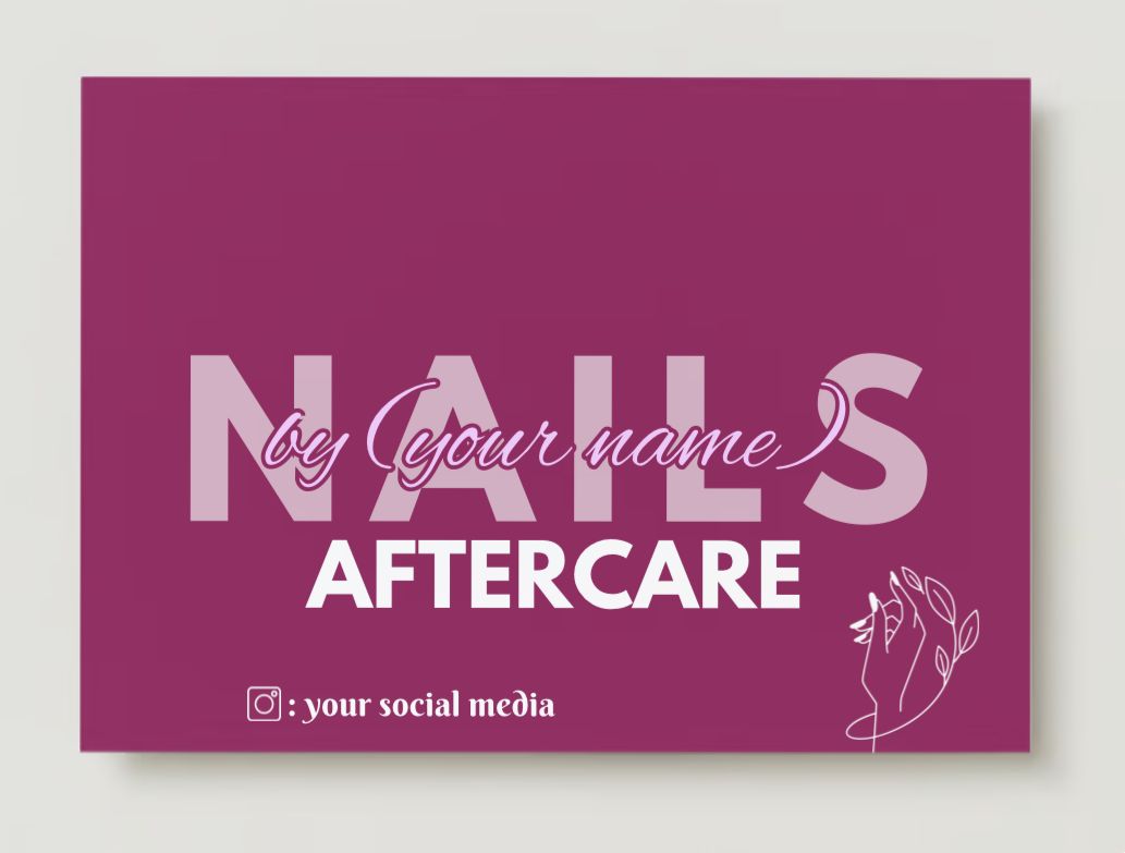 Nails Care Card Design #4
