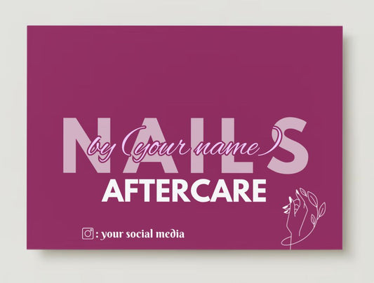 Nails Care Card Design #4 Ingrained Prints