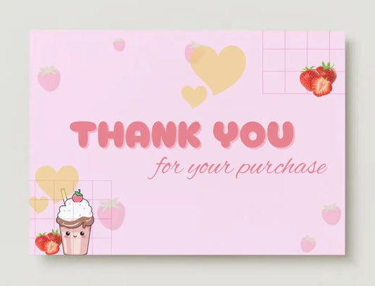 Thankyou Card Design #21 Ingrained Prints