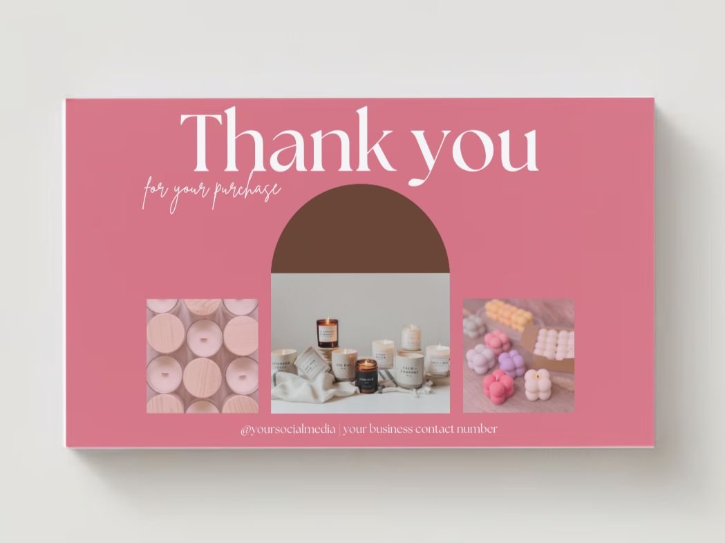 Candle Care Card Design #5