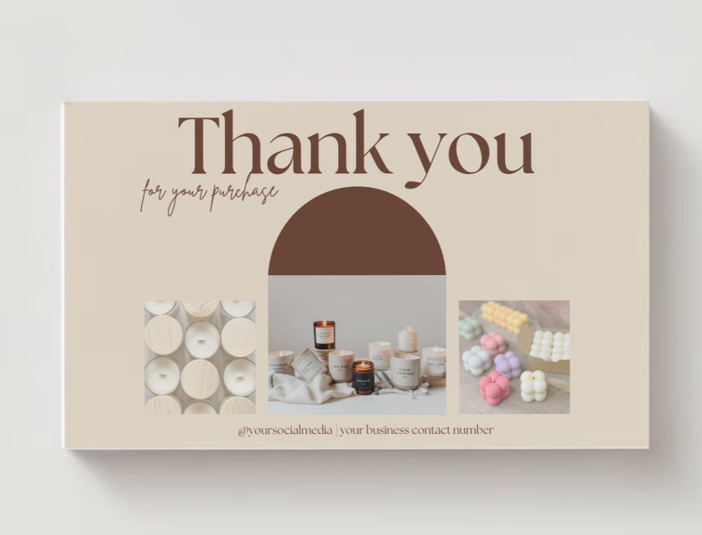 Candle Care Card Design #5