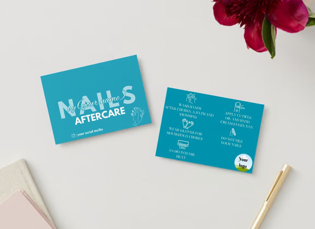 Nails Care Card Design #4