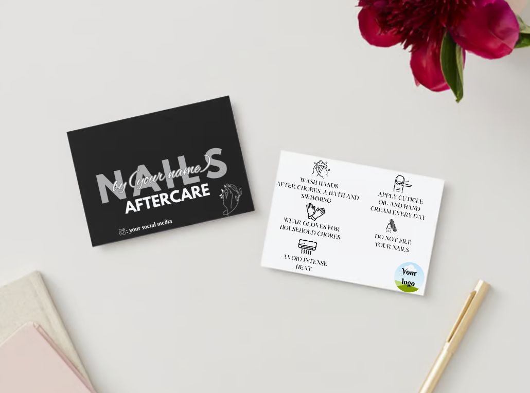 Nails Care Card Design #4