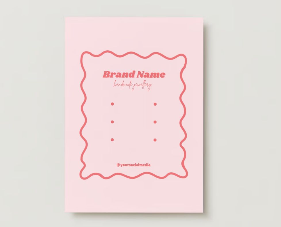 Jewelry Display Card Design #4