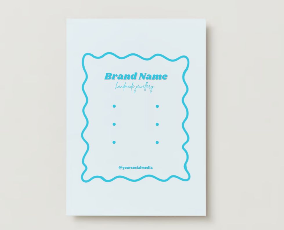 Jewelry Display Card Design #4