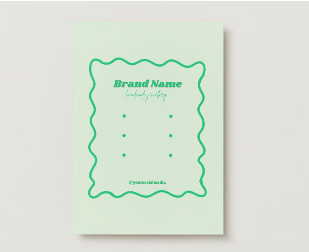 Jewelry Display Card Design #4