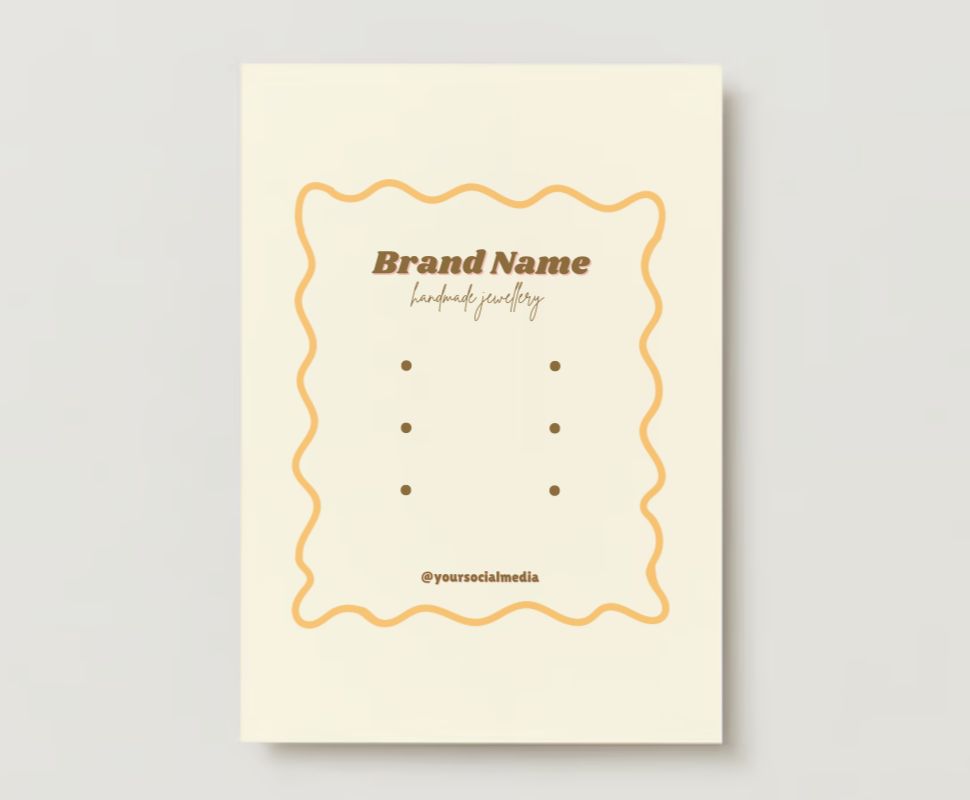 Jewelry Display Card Design #4