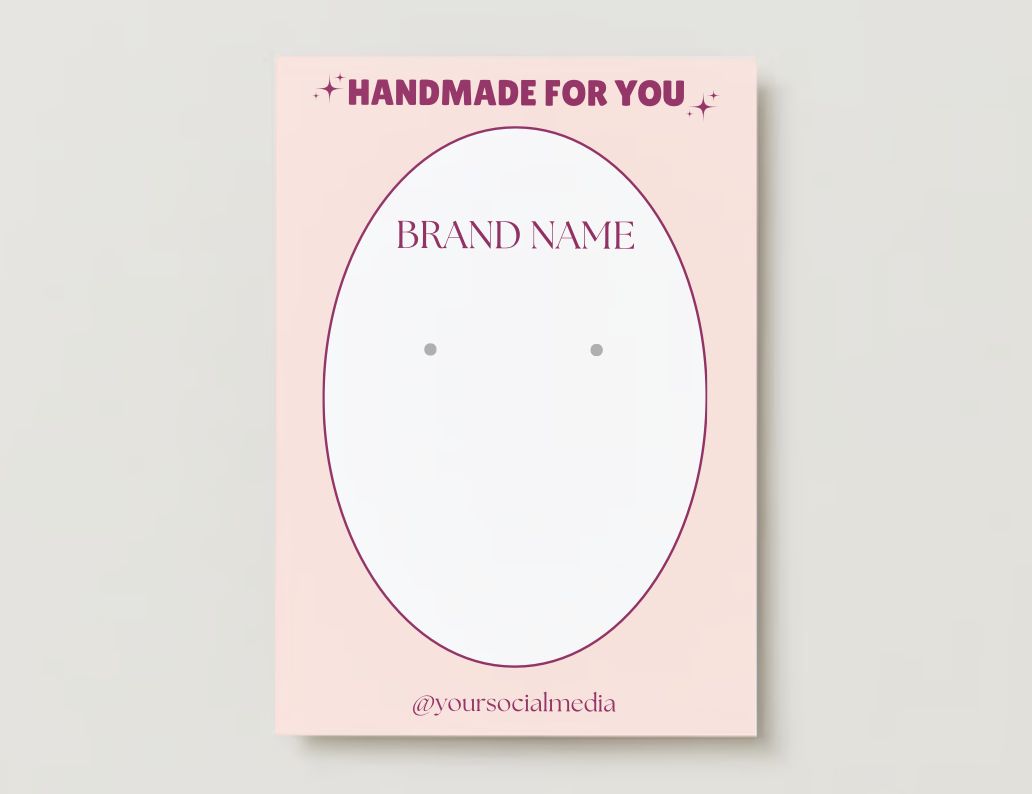 Jewelry Display Card Design #5