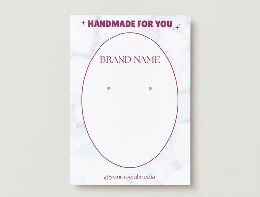 Jewelry Display Card Design #5 Ingrained Prints